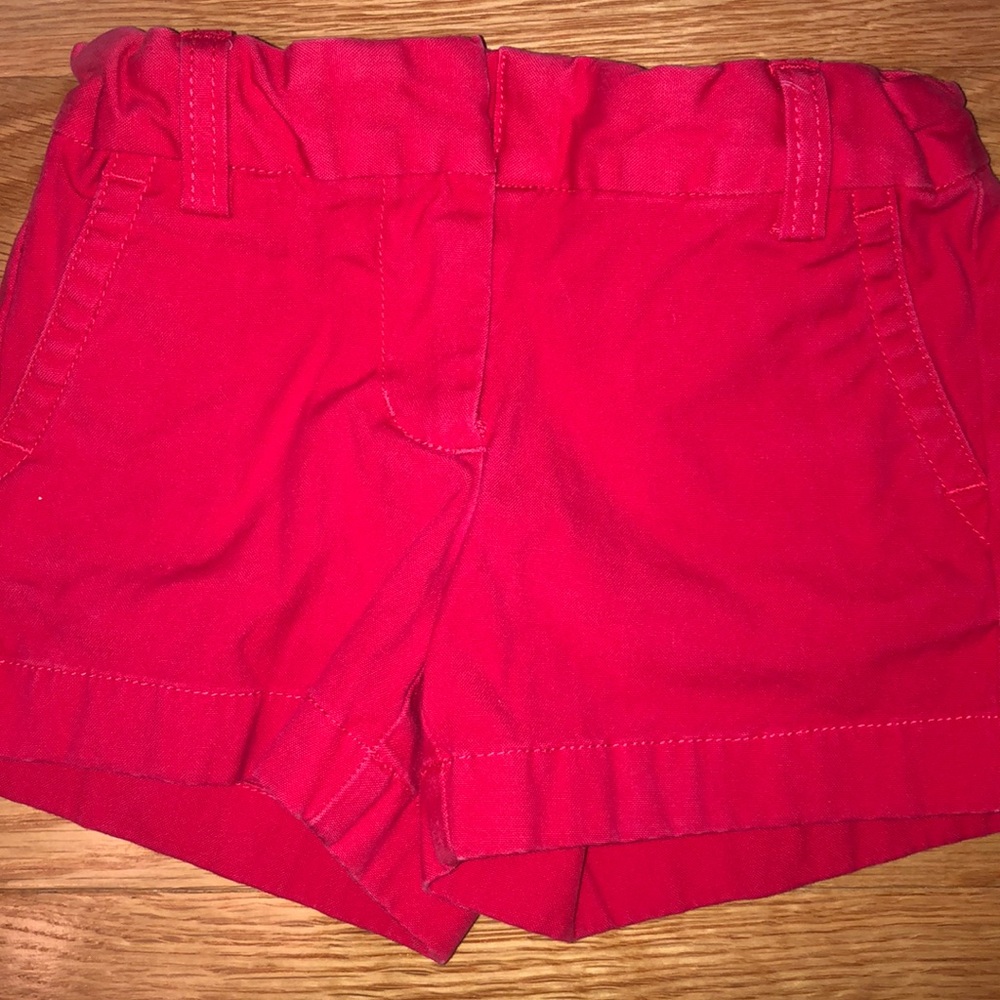 Vineyard Vines girls red khaki shorts